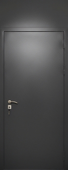 Квартирная входная с верхней глухой вставкой и отделкой порошковым окрашиванием Квартирная входная с верхней глухой вставкой и отделкой порошковым окрашиванием
